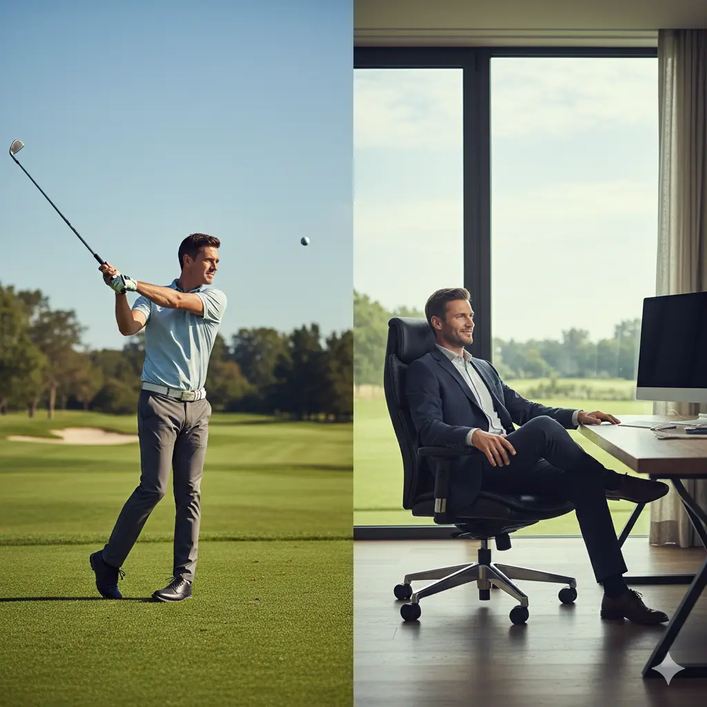 Sự kết hợp hoàn hảo giữa Golf và ghế văn phòng chuẩn công thái học