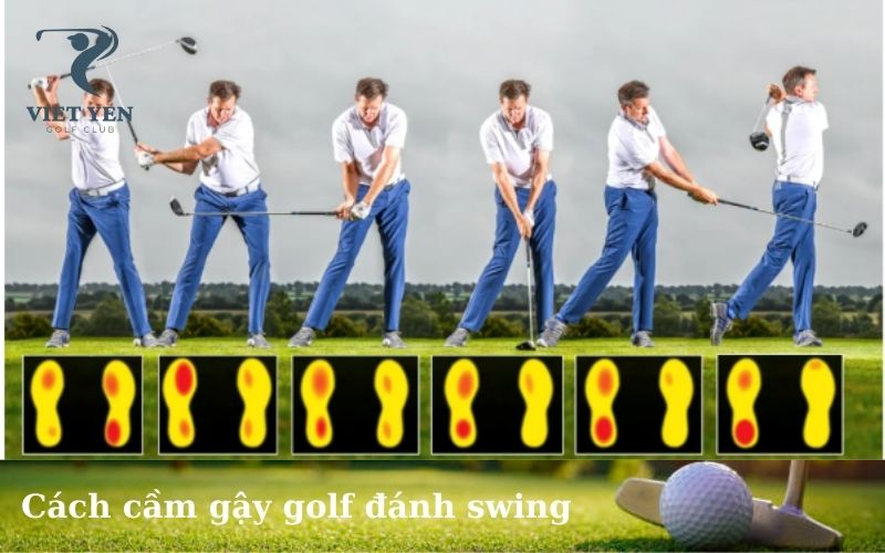Cách cầm gậy golf đánh swing