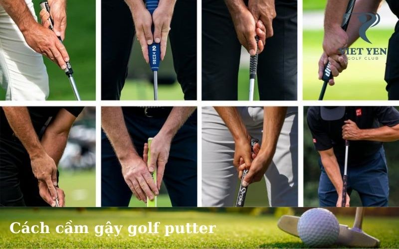 Cách cầm gậy golf putter