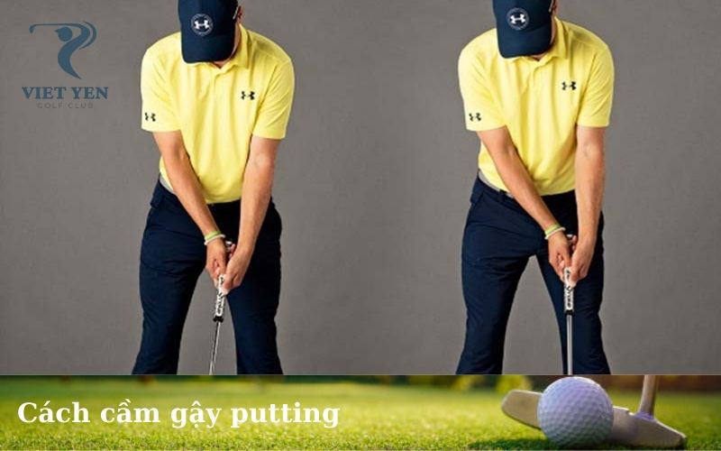 Cách cầm gậy putting