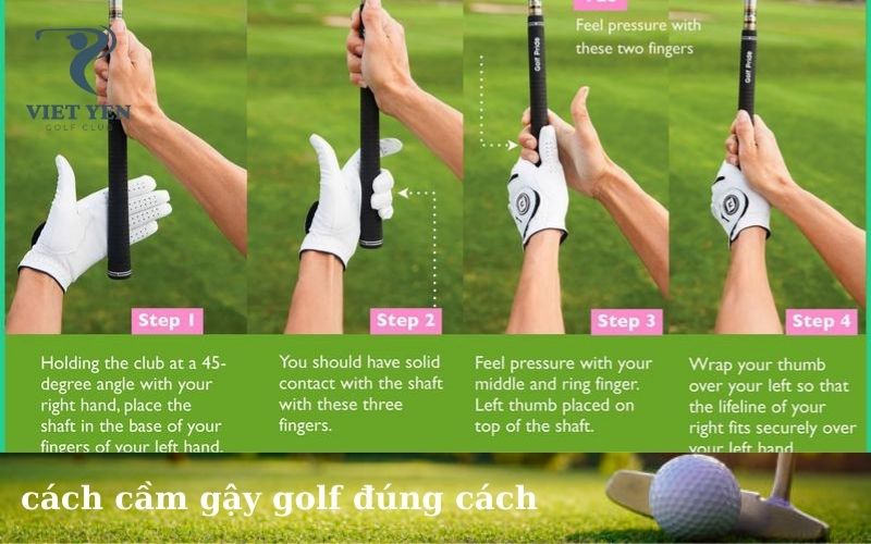 cách cầm gậy golf đúng cách