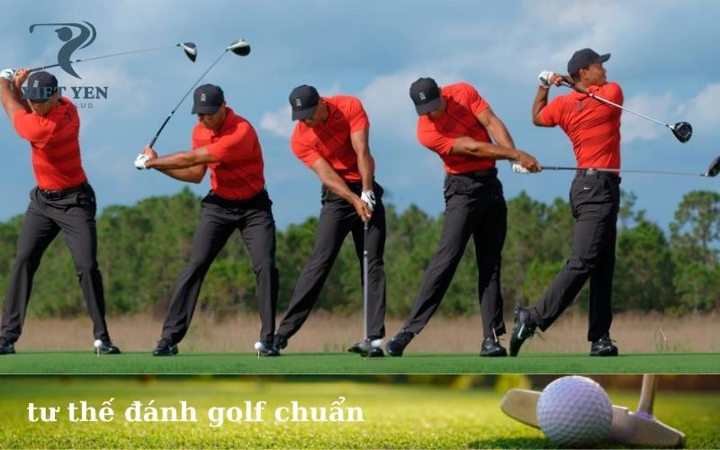 tư thế đánh golf chuẩn