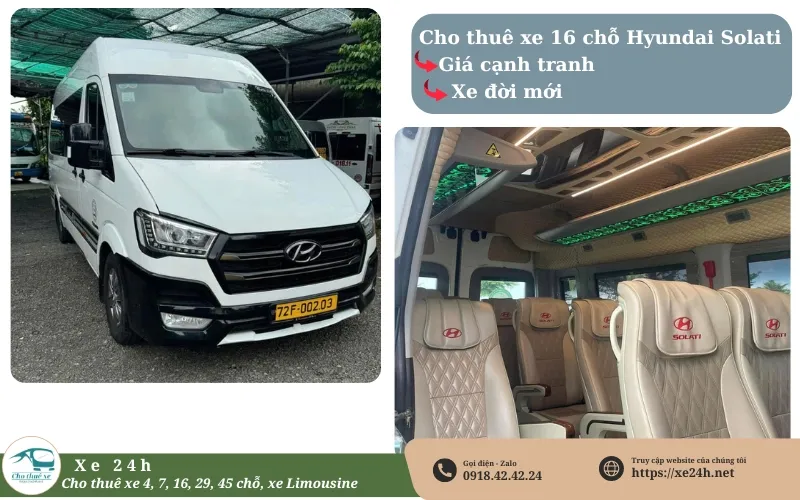 Thuê xe 16 chỗ Xe24h
