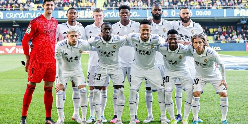 Đội hình Real Madrid trên sân trong một trận cầu quyết định